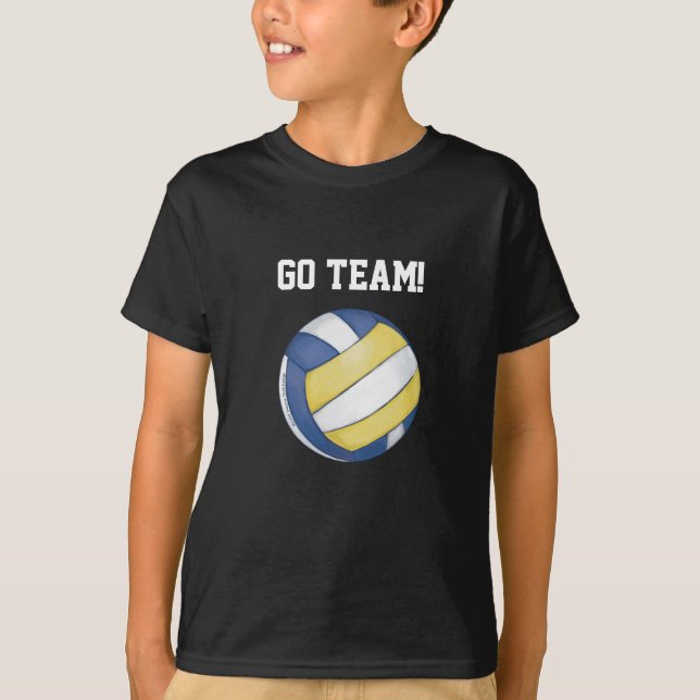 Camiseta Nome e número da equipe de voleibol (Frente)