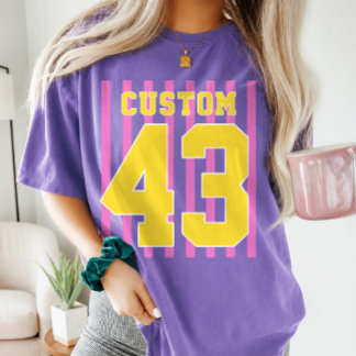 Camiseta Nome e Número Personalizado da Equipe de Futebol d