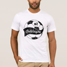 Camiseta Nome e Número Personalizados da Bola de Futebol