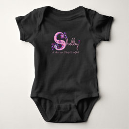 Camiseta Nome e significado das garotas Shelby S baby roupa
