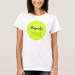 Camiseta nome e texto personalizados de tênis