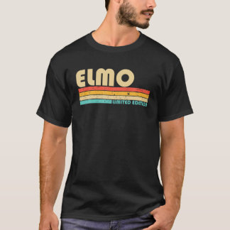 Camiseta Nome ELMO Personalizado Funny Retro Vintage Birthd