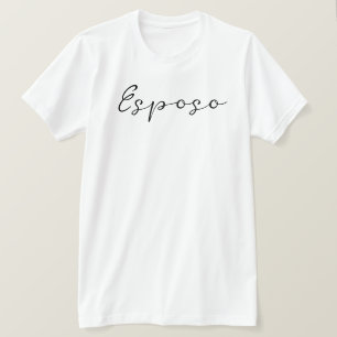 Camiseta Nome espanhol Esposo (Marido) Simples, Elegante