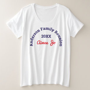 Camiseta Nome Estiloso Conjunto de Reunião de Família Br