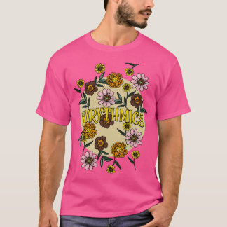 Camiseta Nome Eurítmico Flor Personalizado Flor Retro Flora