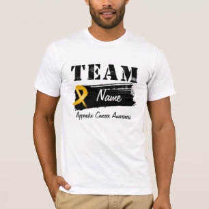 Camiseta Nome feito sob encomenda da equipe - cancer do