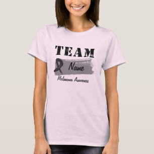 Camiseta Nome feito sob encomenda da equipe - melanoma