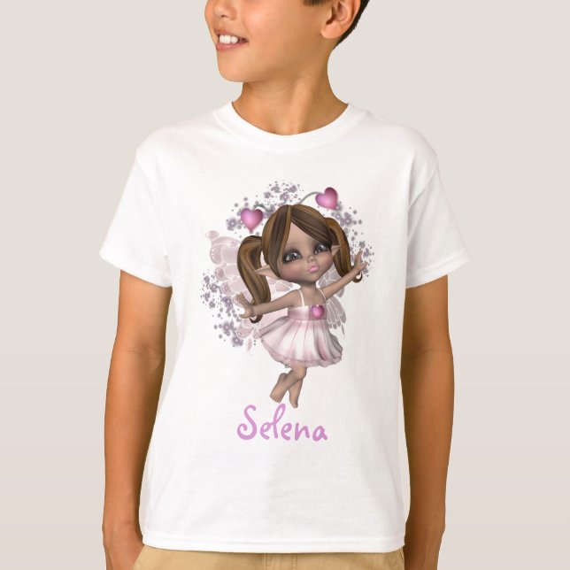 Camiseta Nome feito sob encomenda feericamente do coração (Frente)