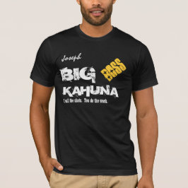 Camiseta Nome feito sob encomenda GRANDE V08 do chefe
