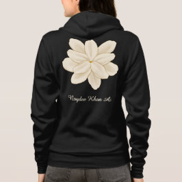 Camiseta Nome Flor Branca de Jasmim Frente e Verso