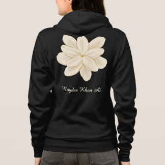 Camiseta Nome Flor Branca de Jasmim Frente e Verso