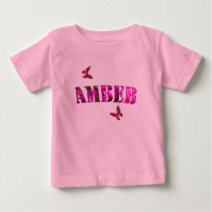 Camiseta Nome Floral Âmbar Feito Com Bougainvillea,
