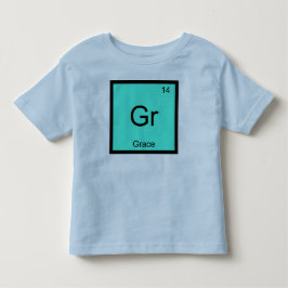 Camiseta Nome Grace Elemento Químico Tabela Periódica