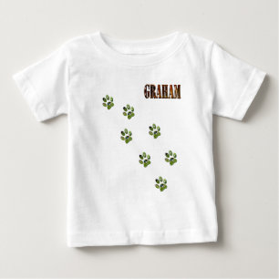 Camiseta Nome Graham Feito Com Pôr do Sol Laranja,