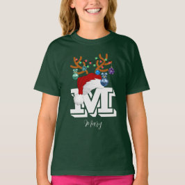 Camiseta Nome inicial correspondente à família natalícia