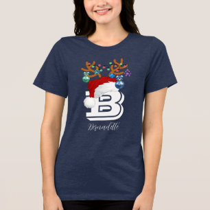 Camiseta Nome inicial correspondente à família natalícia