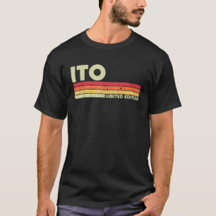 Camiseta Nome Ito Família Correspondente Gag Neta Uke Targe