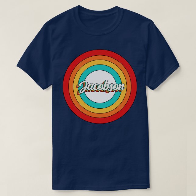 Camiseta Nome Jacobson Shirt Vintage Jacobson Circle (Frente do Design)