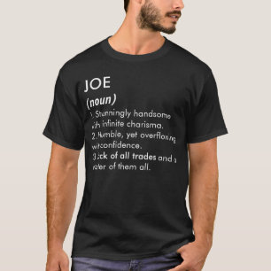 Camiseta Nome Joe, Nome editável, Nome personalizado