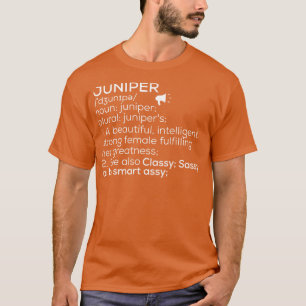 Camiseta Nome Juniper Definição Juniper Juniper Female Nam