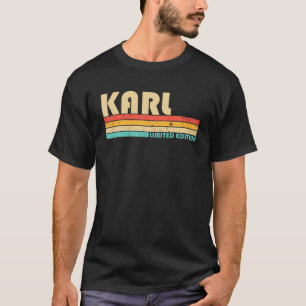 Camiseta Nome KARL - Introdução Personalizada da Vintage 80