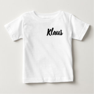 Camiseta Nome Klaus Baby,
