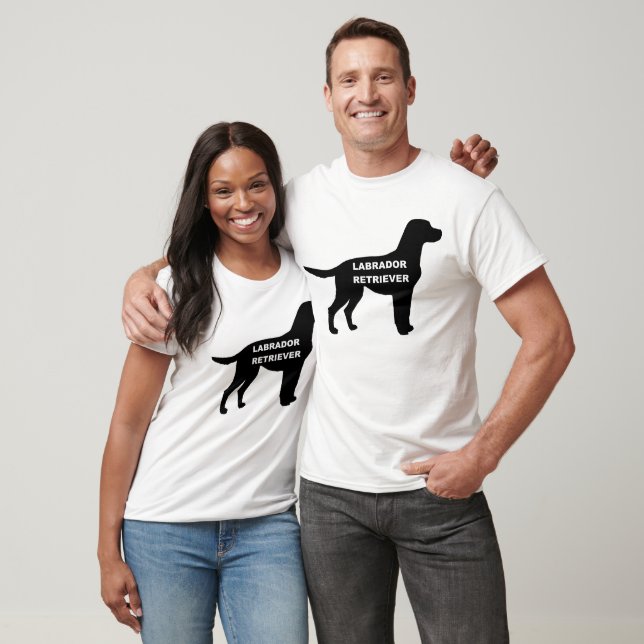Camiseta nome labrador silhouette (Unissex)