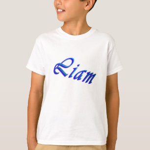 Camiseta Nome Liam Azul,