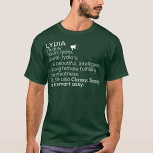 Camiseta Nome Lydia Definição Lydia Lydia Nome da Mulher Ly