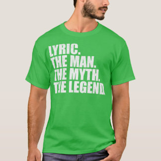 Camiseta Nome Lyric Lyric Nome próprio Lyric