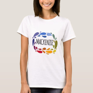 Camiseta Nome Mackenzie Bonito Presente Colorido Chamado Ma
