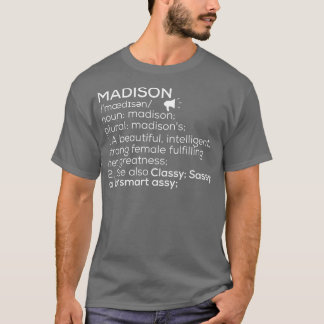 Camiseta Nome Madison Definição Madison Nome da Mulher 1