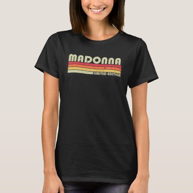 Camiseta Nome MADONNA - Vintage Personalizado 80S 90S Bi (Frente)
