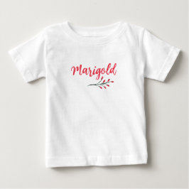 Camiseta Nome Margarida Personalizado Vermelho Natal Clássi
