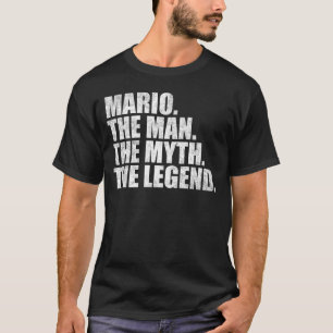 Camiseta Nome Mario, Mario O Homem O Mito A Lenda