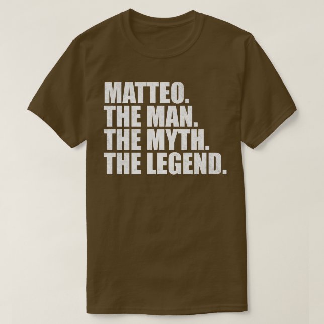 Camiseta Nome MatteoMatteo Nome dado Matteo (Frente do Design)