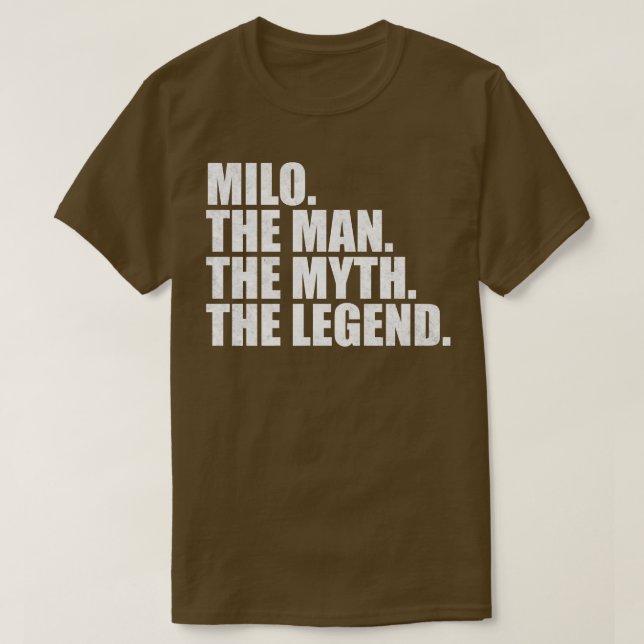 Camiseta Nome Milo Nome Milo Nome dado Milo (Frente do Design)