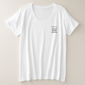 Camiseta Nome Minimalista Mais Tamanho Reunião de Família B