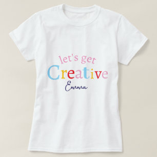 Camiseta Nome Minimalista Moderno e Elegante Vamos Criar