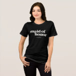 Camiseta Nome Moderno Minimalista Simples da madrinha de ca<br><div class="desc">Teto de Gráfico Personalizado Moderno e Minimalista Simples</div>