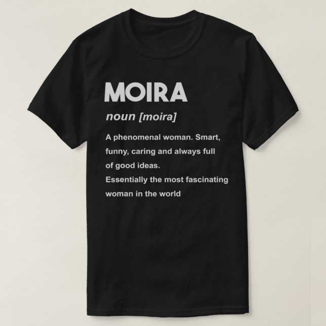 Camiseta Nome Moira  (Frente do Design)