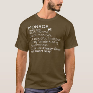 Camiseta Nome Monroe Definição Monroe Monroe Nome feminino