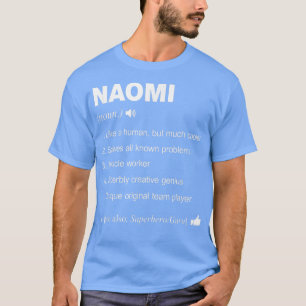 Camiseta Nome Naomi Definição Significa Família Engraçada