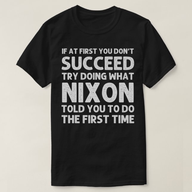 Camiseta Nome NIXON Personalizado Aniversário Engraçado Nat (Frente do Design)