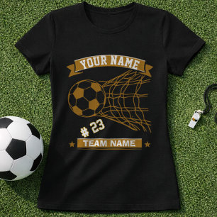 Camiseta Nome Número de Futebol Personalizado & Rede de Gol