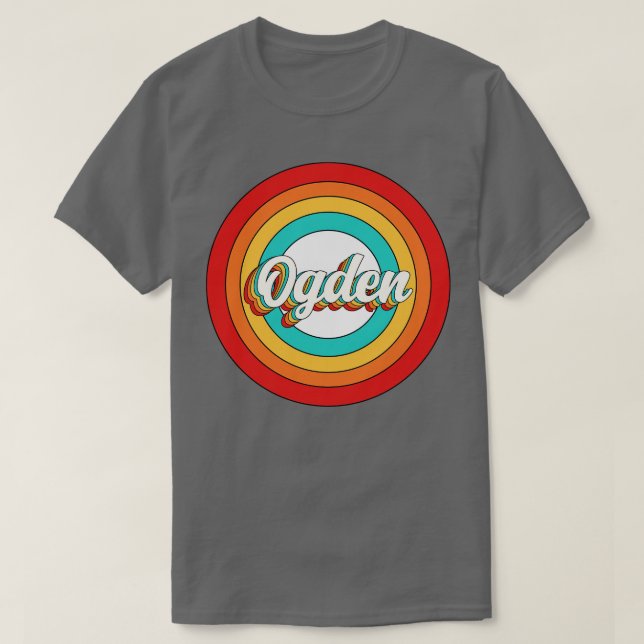 Camiseta Nome Ogden Shirt Vintage Ogden Circle (Frente do Design)