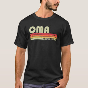 Camiseta Nome OMA Personalizado Retro Vintage 80S 90S Nasci