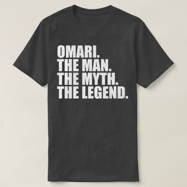 Camiseta Nome Omari Nome próprio Omari (Frente do Design)