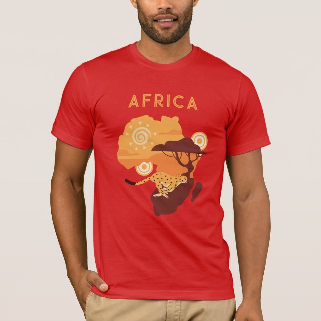 Camiseta Nome personalizado África (Frente)