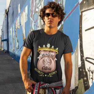 Camiseta Nome Personalizado Agência de Segurança Princesa P